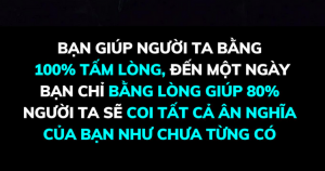 Thứ lạnh lùng nhất chính là lòng người