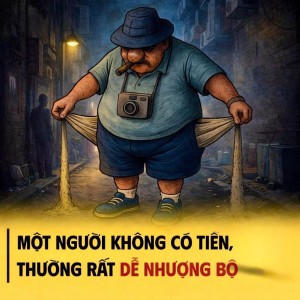 MỘT NGƯỜI KHÔNG CÓ TIỀN, THƯỜNG RẤT DỄ NHƯỢNG BỘ
